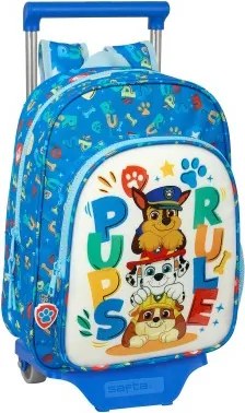 Trolley per la Scuola The Paw Patrol Pups rule Azzurro 26 x 34 x 11 cm
