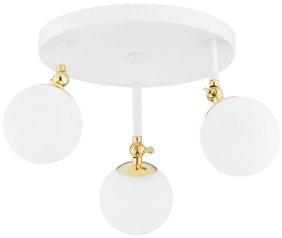 Argon 1434 - Lampadario da bagno LATINA 3xE14/7W/230V IP44 bianco/dorato