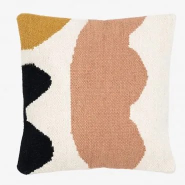 Cuscino Quadrato in Cotone e Lana (45x45 cm) Gladys A - Sklum