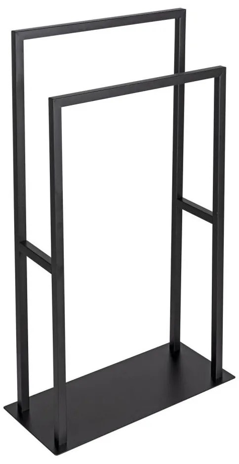 WENKO 26056100 - Portasciugamani a piantana RIVALTA 46x80 cm acciaio inox/nero