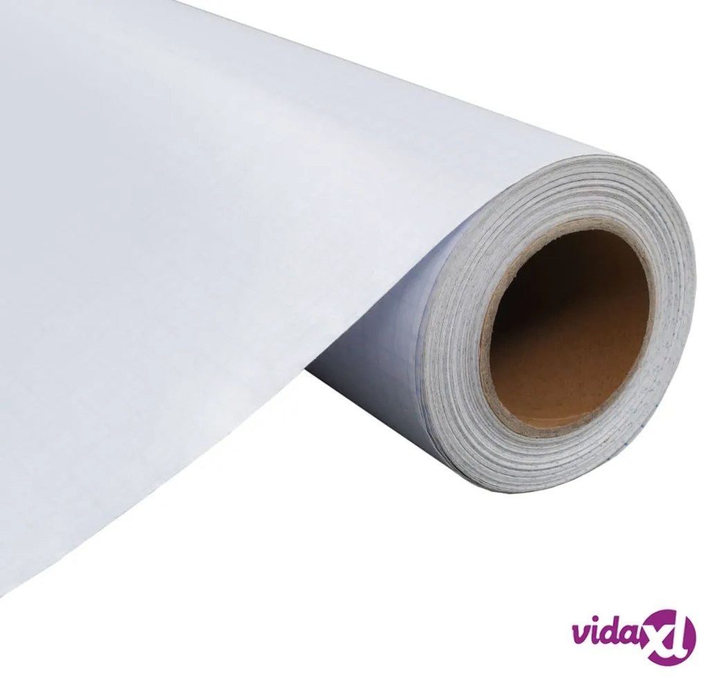 vidaXL Pellicola Finestra Sabbiata Adesiva Bianco Latte 0,9x5m