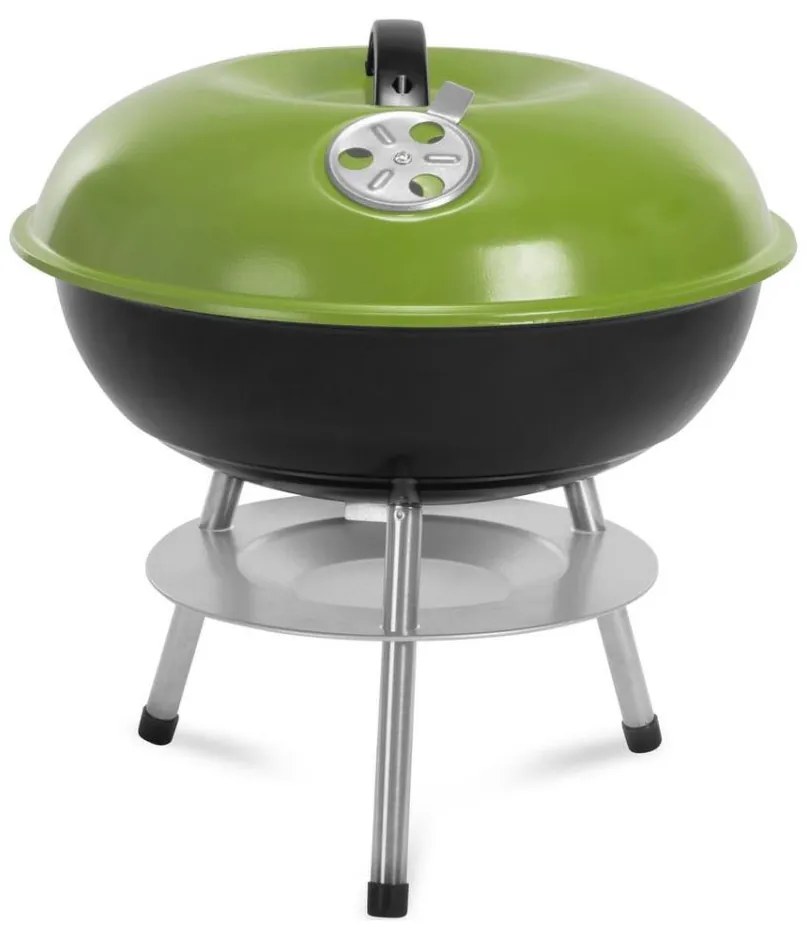 Fieldmann - Griglia da tavolo a carbone verde/nero