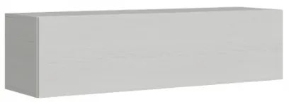 Pensile TV ribalta con foro passacavi Isoka 153 cm Bianco Frassino