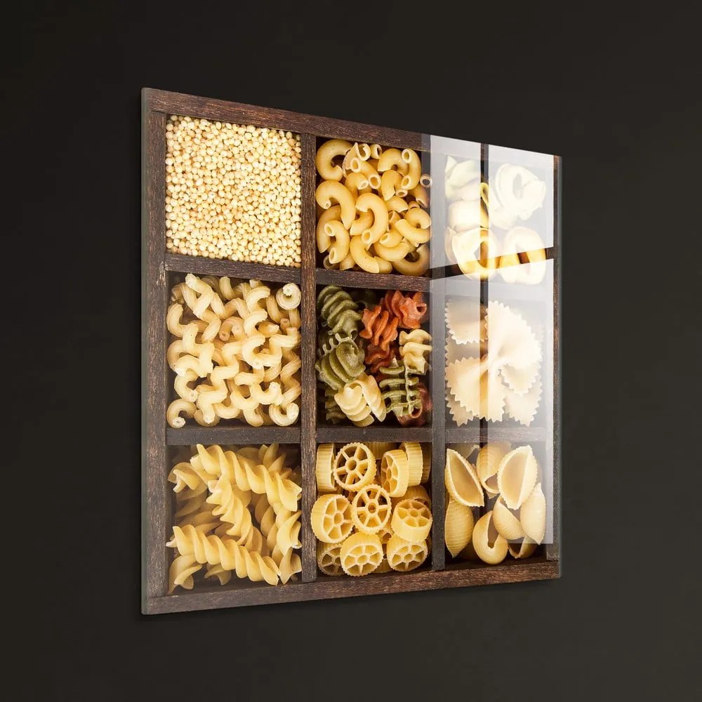 Dipinto su vetro 30x30 cm Pasta Box – Styler
