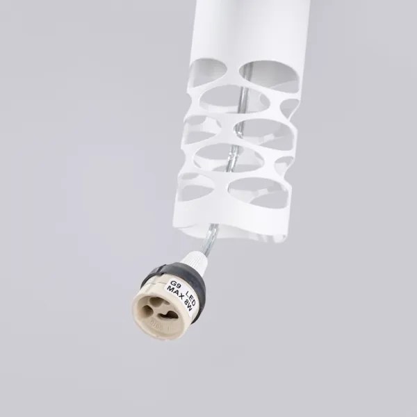 Sollux SL.1694 - Lampadario a sospensione con filo LIRO 3xGU10/10W/230V bianco