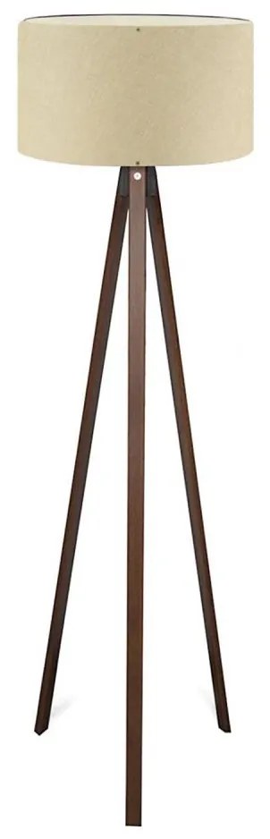 Lampada da terra AYD 1xE27/40W/230V beige/marrone