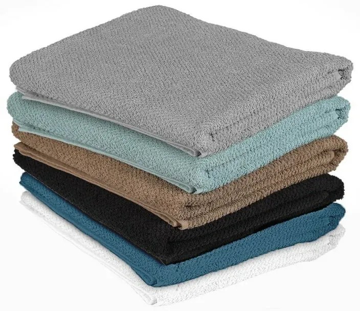Telo bagno per doccia 90x140 cm turchese cobalto in cotone 100%