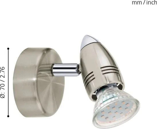 Eglo 92641 - Faretto LED MAGNUM 1xGU10-LED/3W/230V