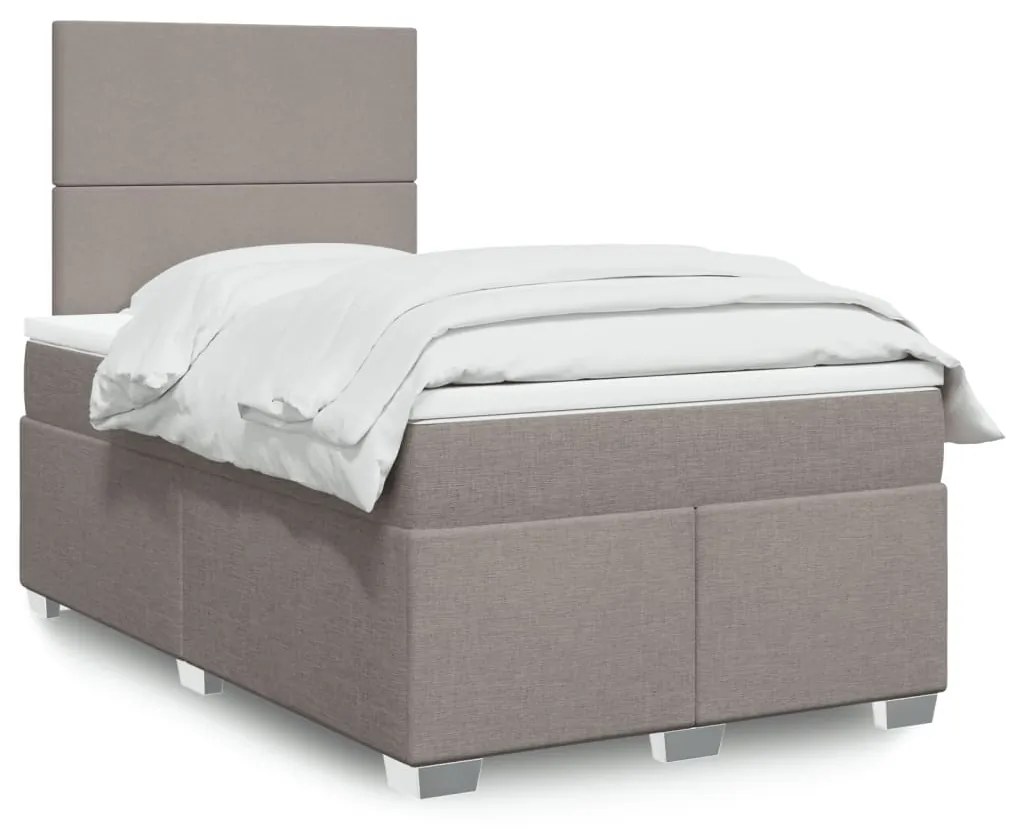 Giroletto A Molle Con Materasso Tortora 120x200 Cm İn Tessuto /