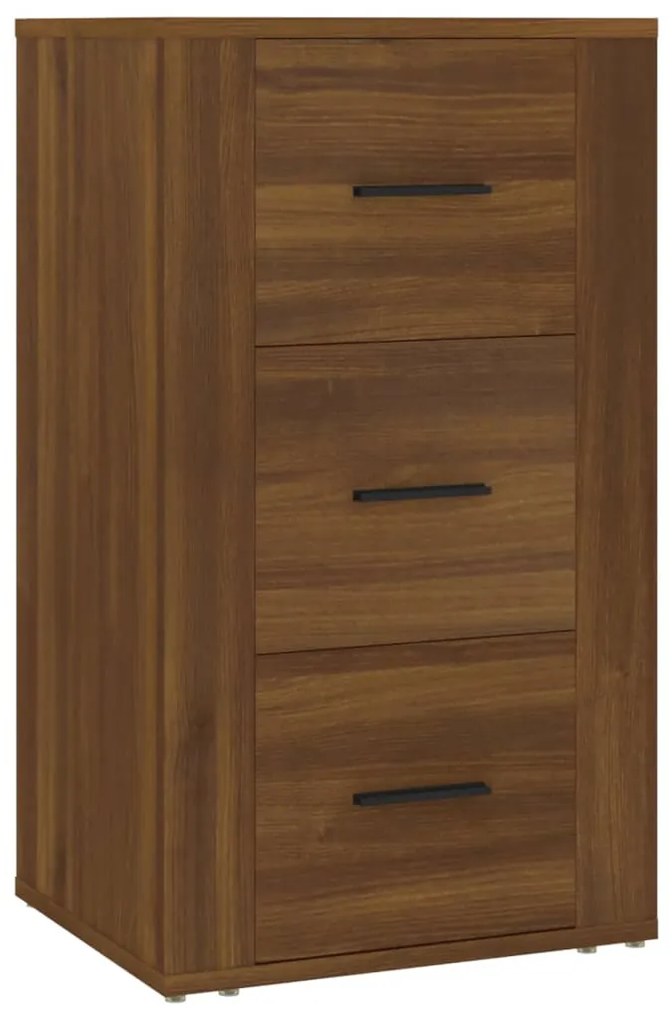 Credenza rovere marrone 40x33x70 cm in legno multistrato