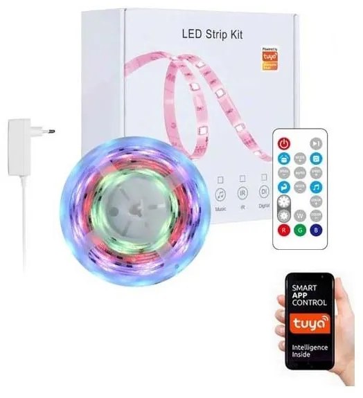 Immax NEO 07734L- Lampadina LED RGB dimmerabile MUSIC 18W/230V 5m IP65 Wi-Fi Tuya + TC