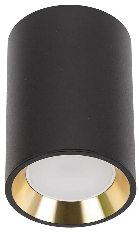 Faretto CHLOE 1xGU10/35W/230V tondo nero/oro