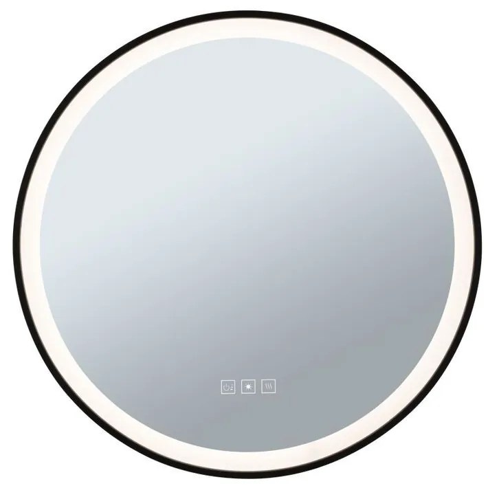 Paulmann - Mirra LED Illuminated Mirror IP44 Dim. Round Ø59 Nero/Mirror Paulmann