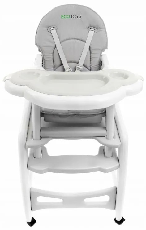 Ecotoys HC-223 Grigio Sedia multifunzionale 3in1 per la pappa