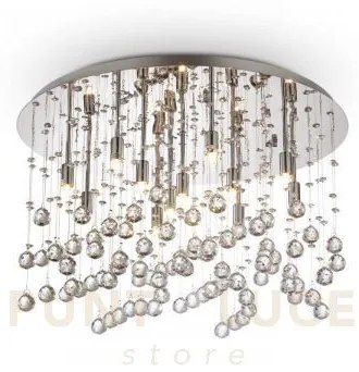 Moonlight lampadario a soffitto cromo e cristallo 12 luci attacco g...