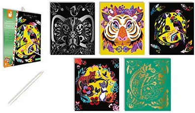 Scratch art - Animali del mondo