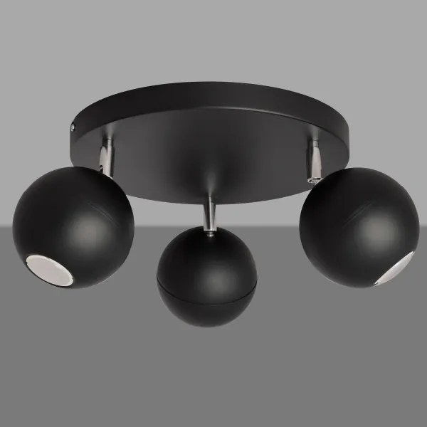 Faretto LED MIDWAY 3xGU10/4,8W/230V nero