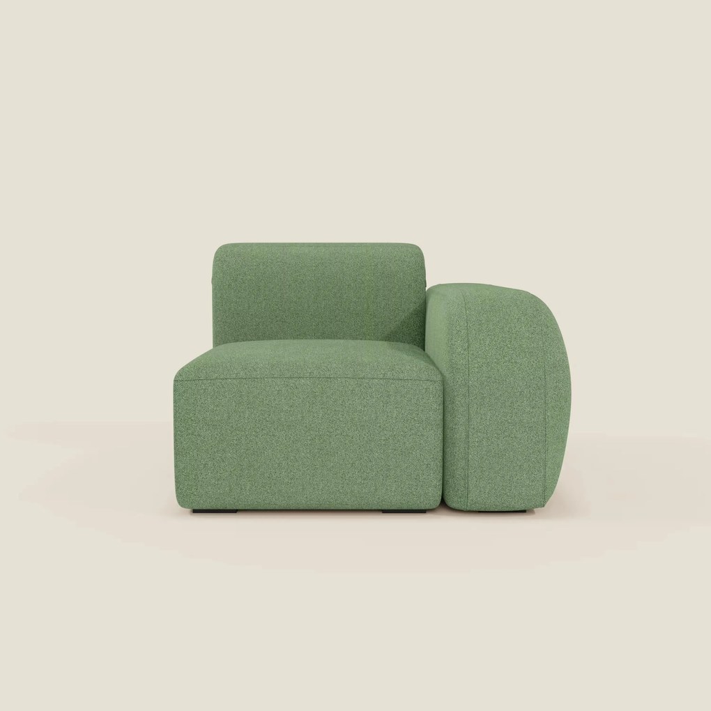 BonBon modulo terminale 105 cm sinistro o destro - tessuto smacchiabile T23 menta