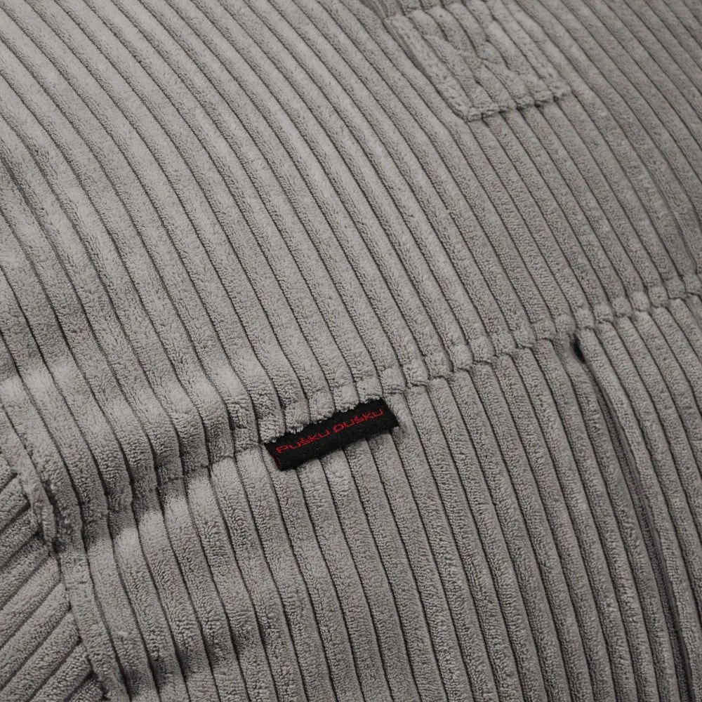 Puof a sacco marrone con rivestimento in velluto a coste Roll 105 – SLOWDOWN