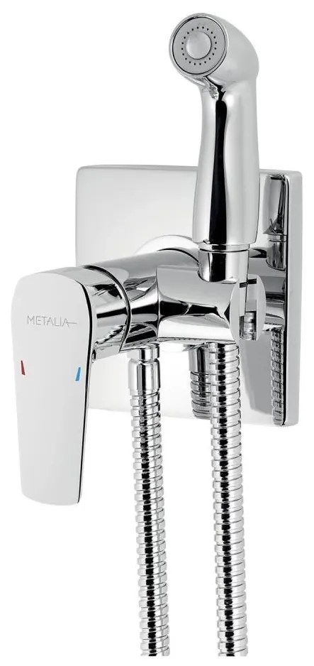Novaservis-Rubinetto del bidet con spruzzatore per installazione a scomparsa METALIA cromo lucido