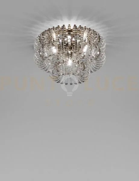 Ecos lampadario da soffitto 60a cristallo rigadin bronzo satinato 3...
