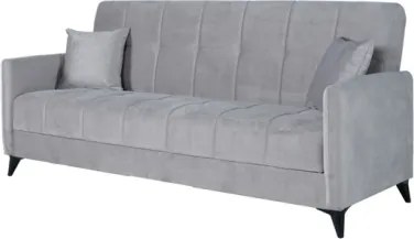 Divano Letto 3 Posti 211x92x98 Con Vano Contenitore Santi Bacos Grigio