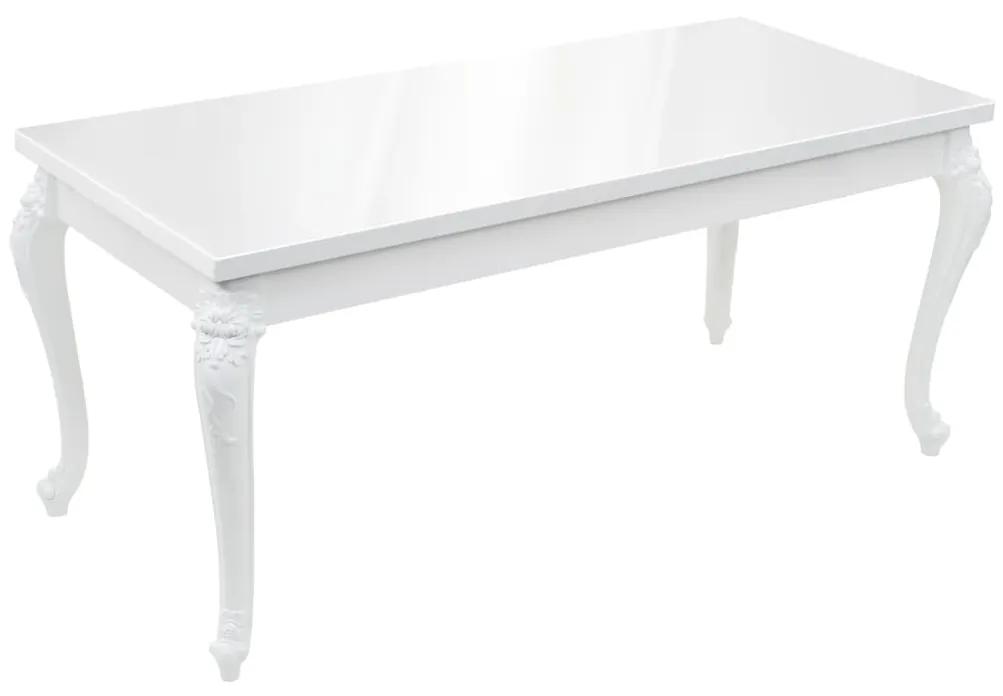 Tavolo da Pranzo 179x89x81 cm Bianco Lucido