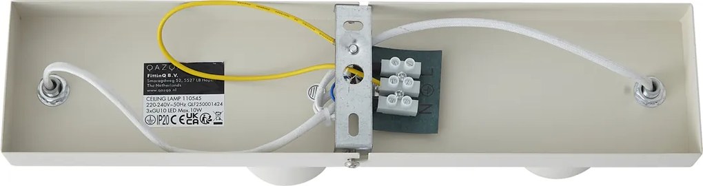 Faretto da soffitto moderno beige 3 luci regolabile - Jeana