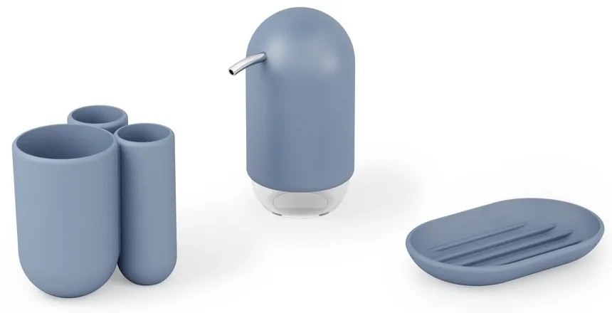 Portaspazzolini blu in plastica Touch - Umbra