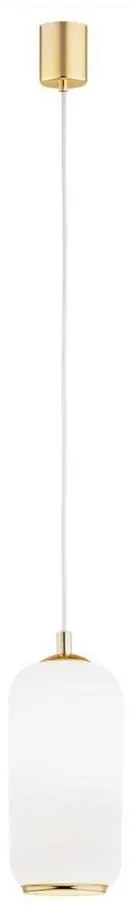 Argon 4993 - Lampadario a sospensione con filo PALLADO 1xE27/15W/230V oro/bianco