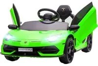 Macchina Elettrica per Bambini 12V con Licenza Lamborghini Aventador SVJ Roadster Verde