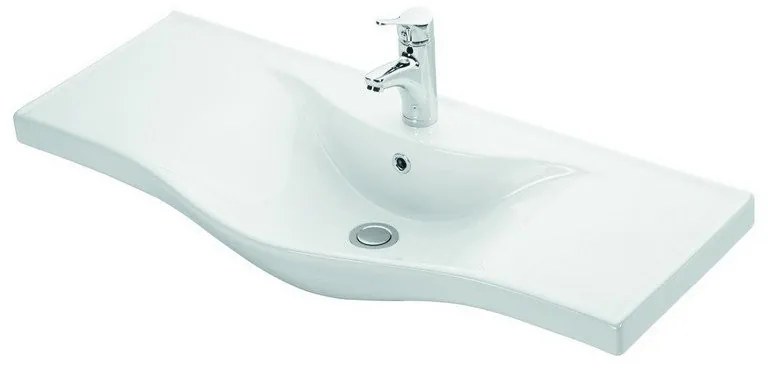 Kamalu - lavandino sospeso bagno 100cm litos-bs10