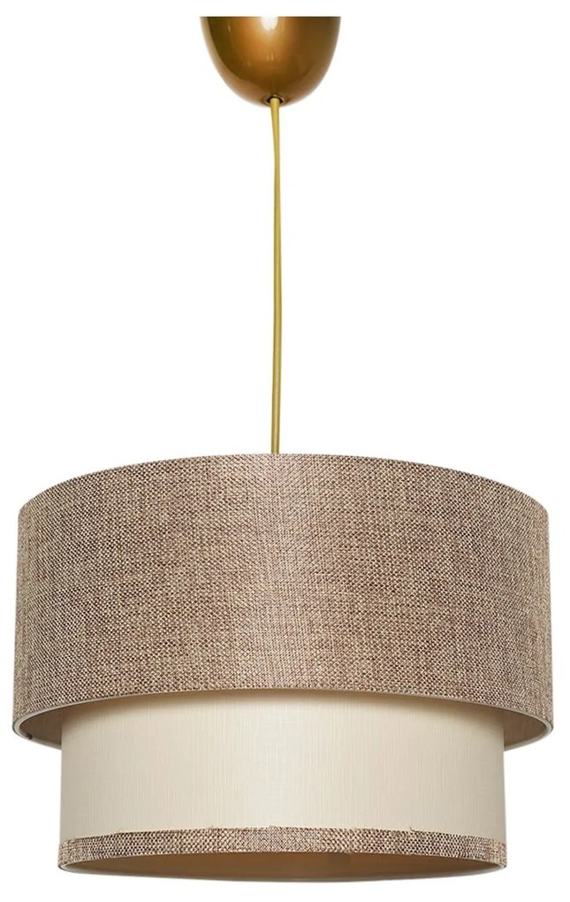 Lampadario 30 cm Spiral beige e crema