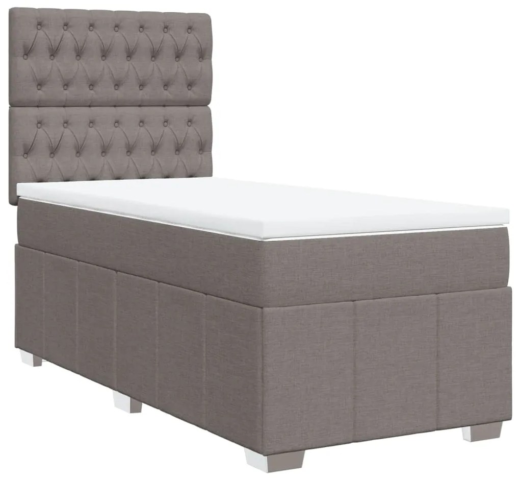 Giroletto a molle con materasso tortora 90x200 cm intessuto
