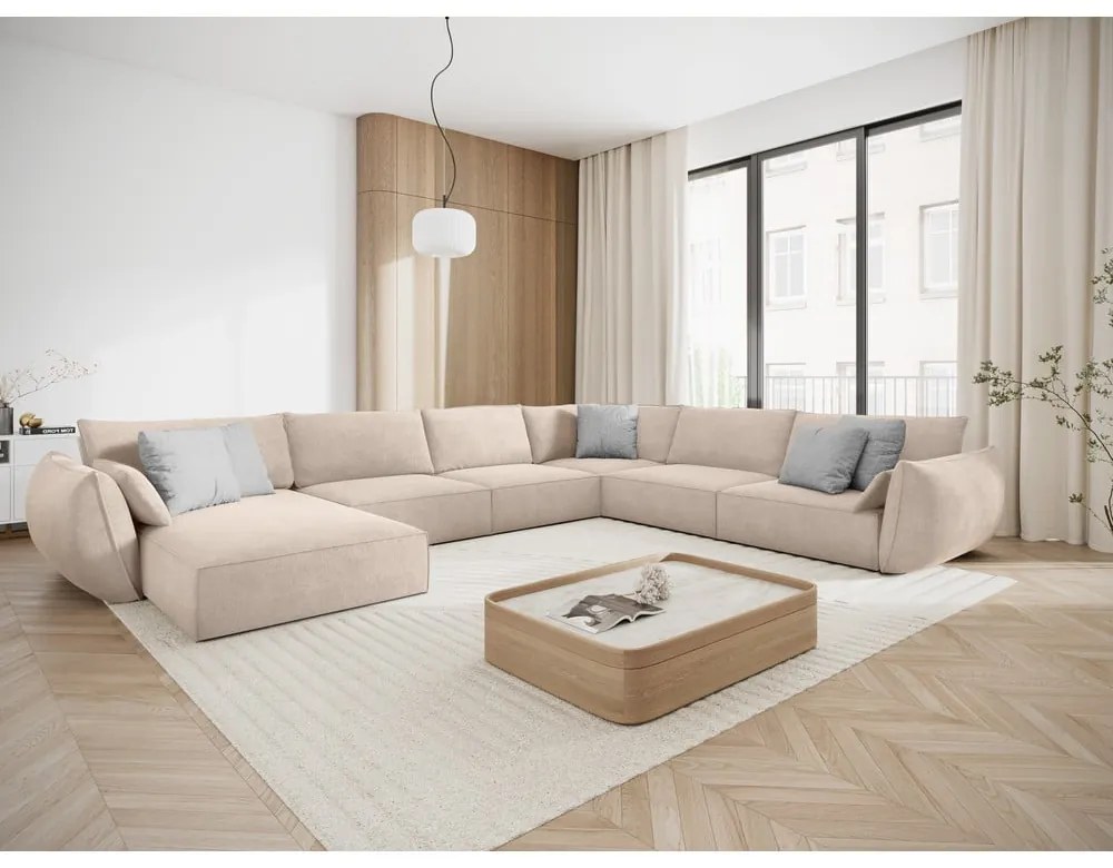 Divano angolare beige (angolo destro) Vanda - Mazzini Sofas