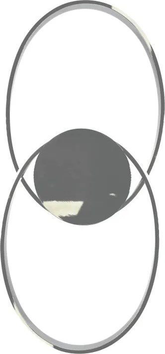 Plafoniera LED Otto cromo IP20 bianco naturale, 2225 lumen NOVECENTO