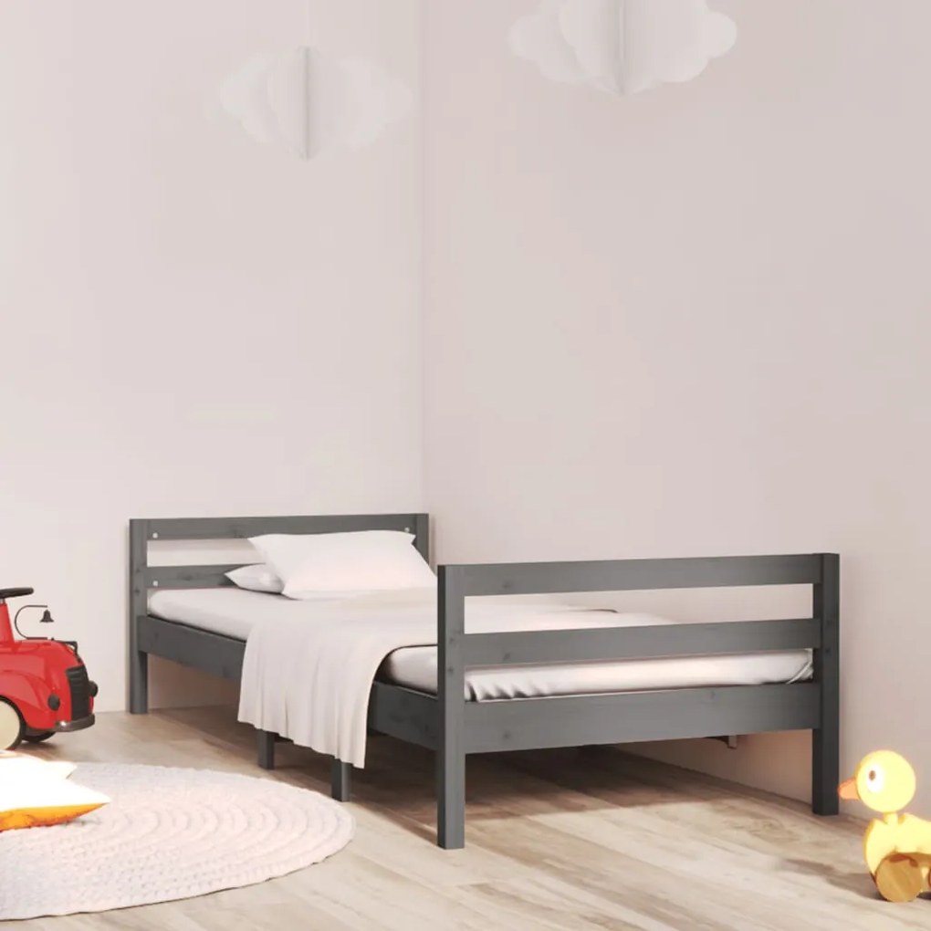 Giroletto Grigio 75x190 Cm İn Legno Massello Di Pino /