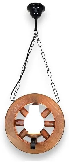 Brilagi - Lampadario a sospensione con catena ROATA 2xE14/40W/230V faggio/noce