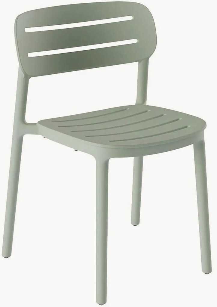 Set di 4 sedie da giardino impilabili Croisette