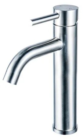 New Line Miscelatore Alto Per Lavabo In Acciaio Inox satinato