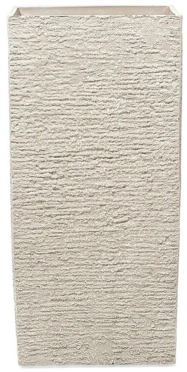 Vaso rettangolare per interno ed esterno beige 40x40x81cm GAZA Beliani