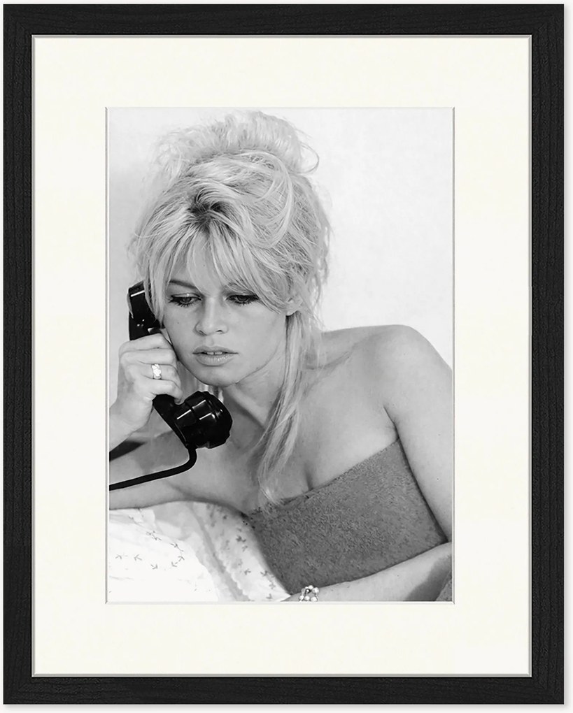 Foto incorniciata fatta a mano Brigitte on The Phone
