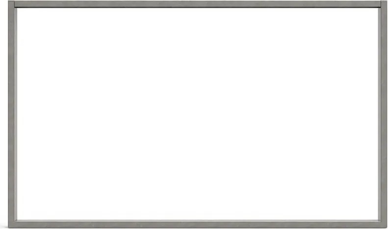 Gamba per mobili STEELMI Tube rettangolare in acciaio trasparente lucido L 118 x P 8 x H 71 cm