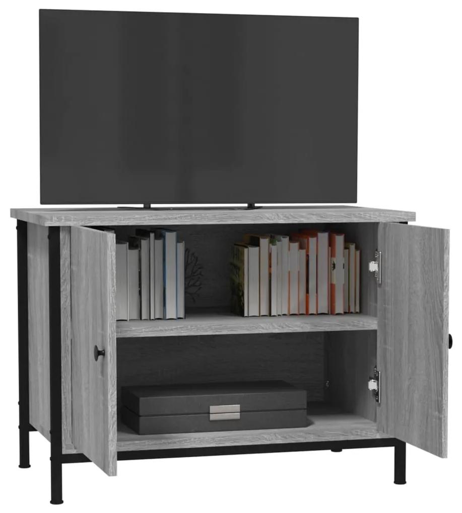 Mobile tv con ante grigio sonoma 60x35x45 cm legno multistrato