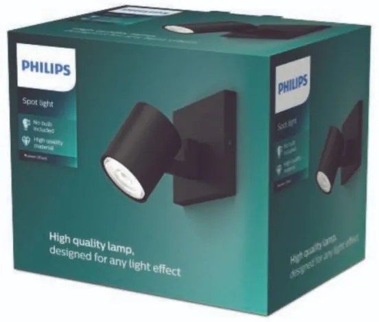 Philips - Luce Spot RUNNER 1xGU10/20W/230V nero