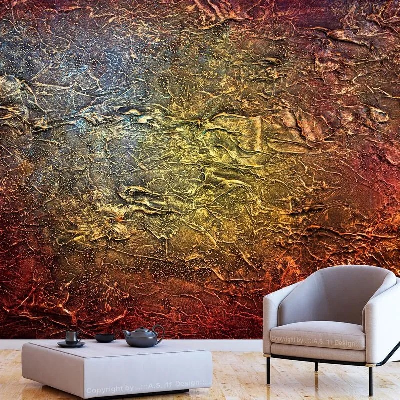 Fotomurale adesivo  Red Gold  Larghezza x Altezza Home decor 98x70