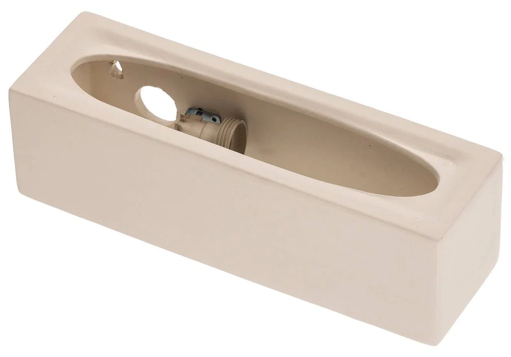SOLLUX LIGHTING Applique Cube Line up/down in ceramica, bianco