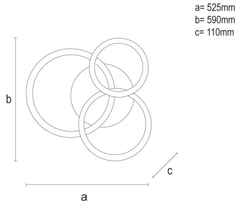Plafoniera LED dimmerabile LED/90W/230V 3000-6500K + telecomando