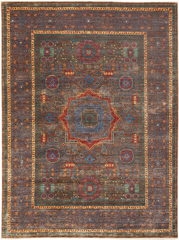 Mamluk Tappeto orientale 160 x 200 Marrone (Pakistan) Annodato A Mano
