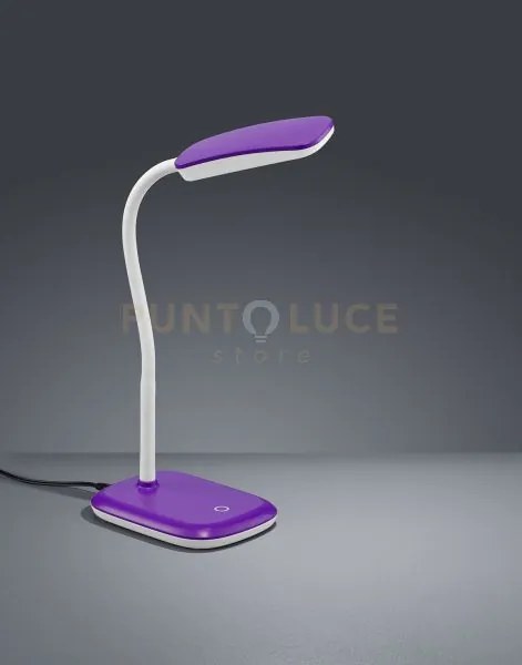 Boa lampada da studio led flessibile touch dimmer colore viola h. 3...